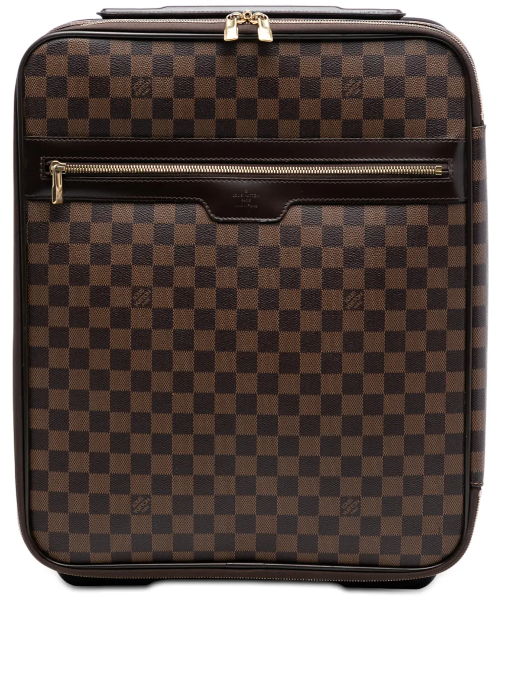 Louis Vuitton Pre-Owned 2009 Damier Ebene Pegase 45 travel bag - Brown