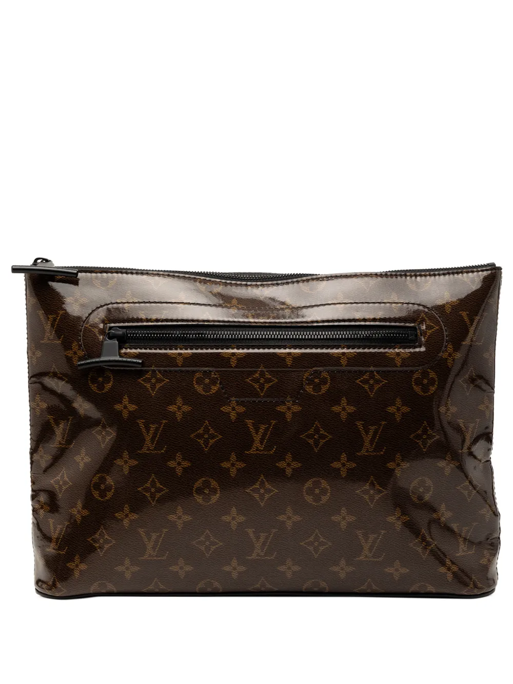 Louis Vuitton Pre-Owned 2018 Monogram Glaze Pochette Cosmos clutch bag - Braun