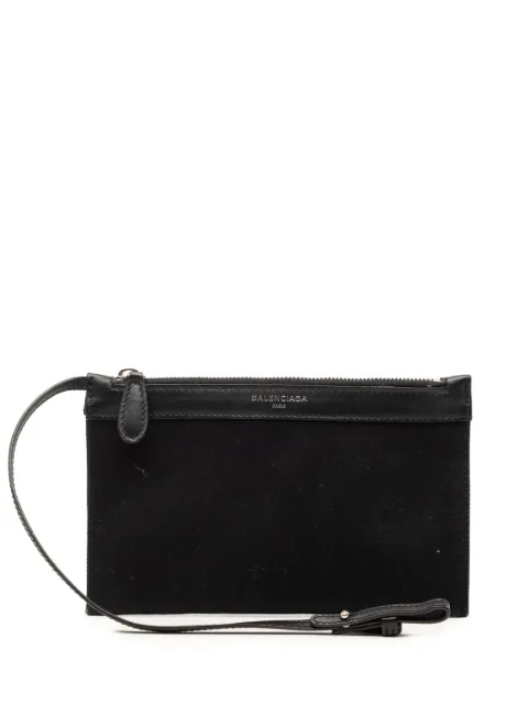Balenciaga Pre-Owned 2005-2026 Canvas Navy Cabas pouch