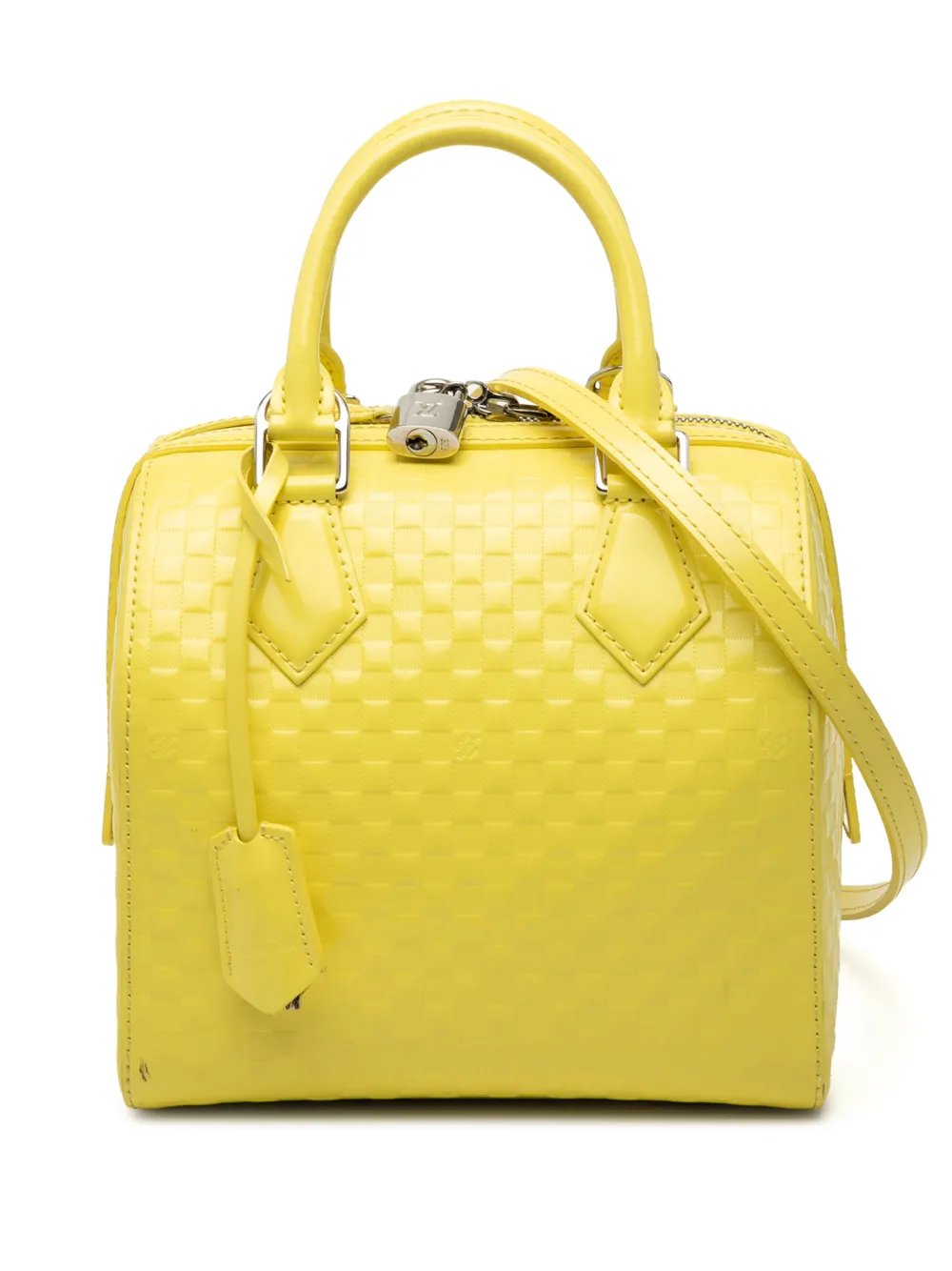 Louis Vuitton Pre-Owned 2013 Damier Facette Speedy Cube PM satchel - Giallo