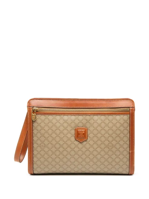 Celine Pre-Owned 1994 Macadam Coated Canvas clutch bag