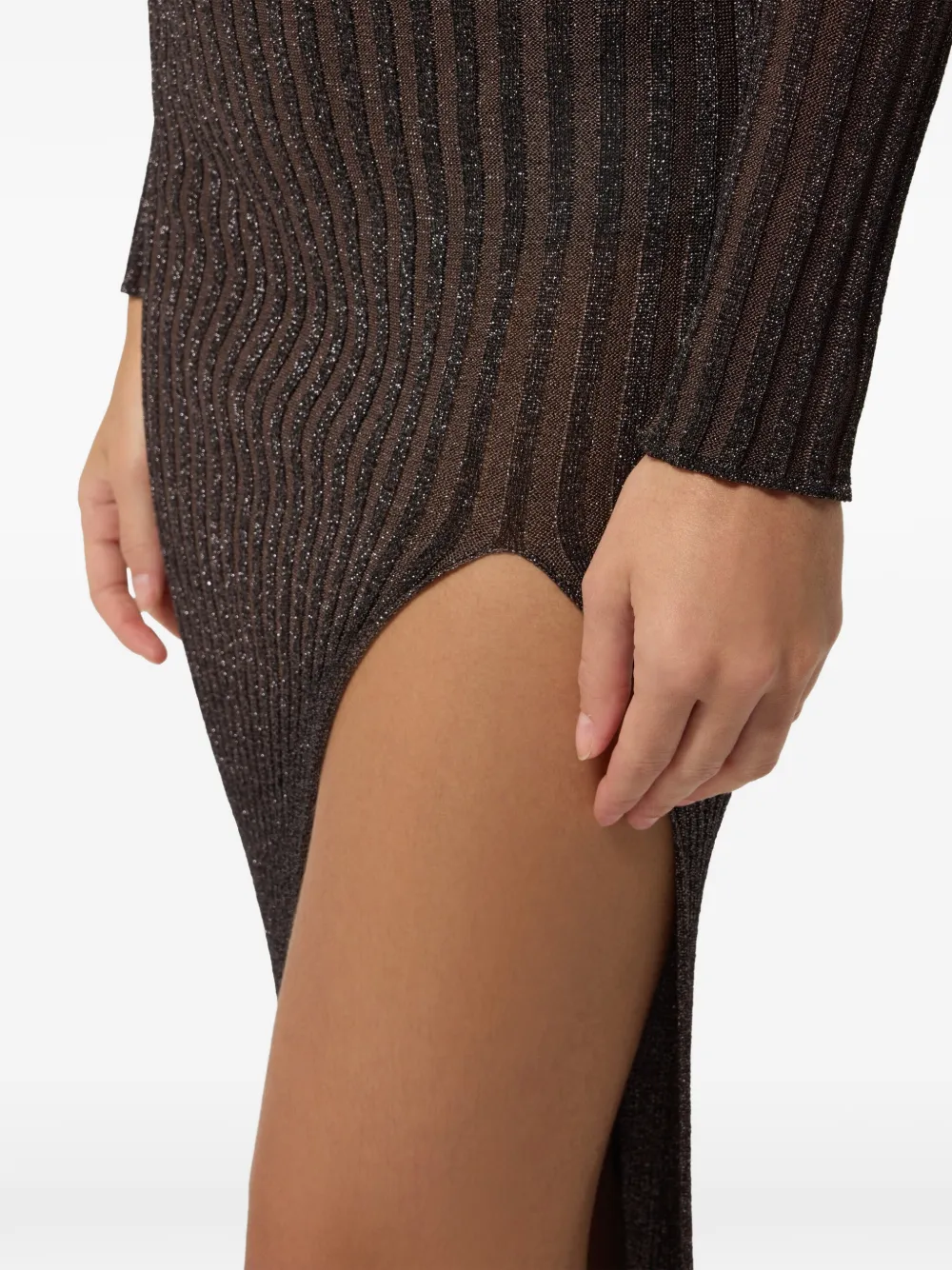 Missoni Rok met zijsplit Bruin