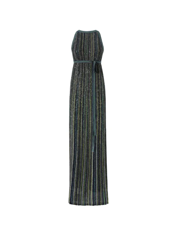 missoni knitted dress sweeping silhouette