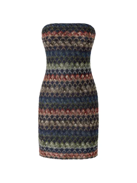 Missoni bustier mini dress with lace motif