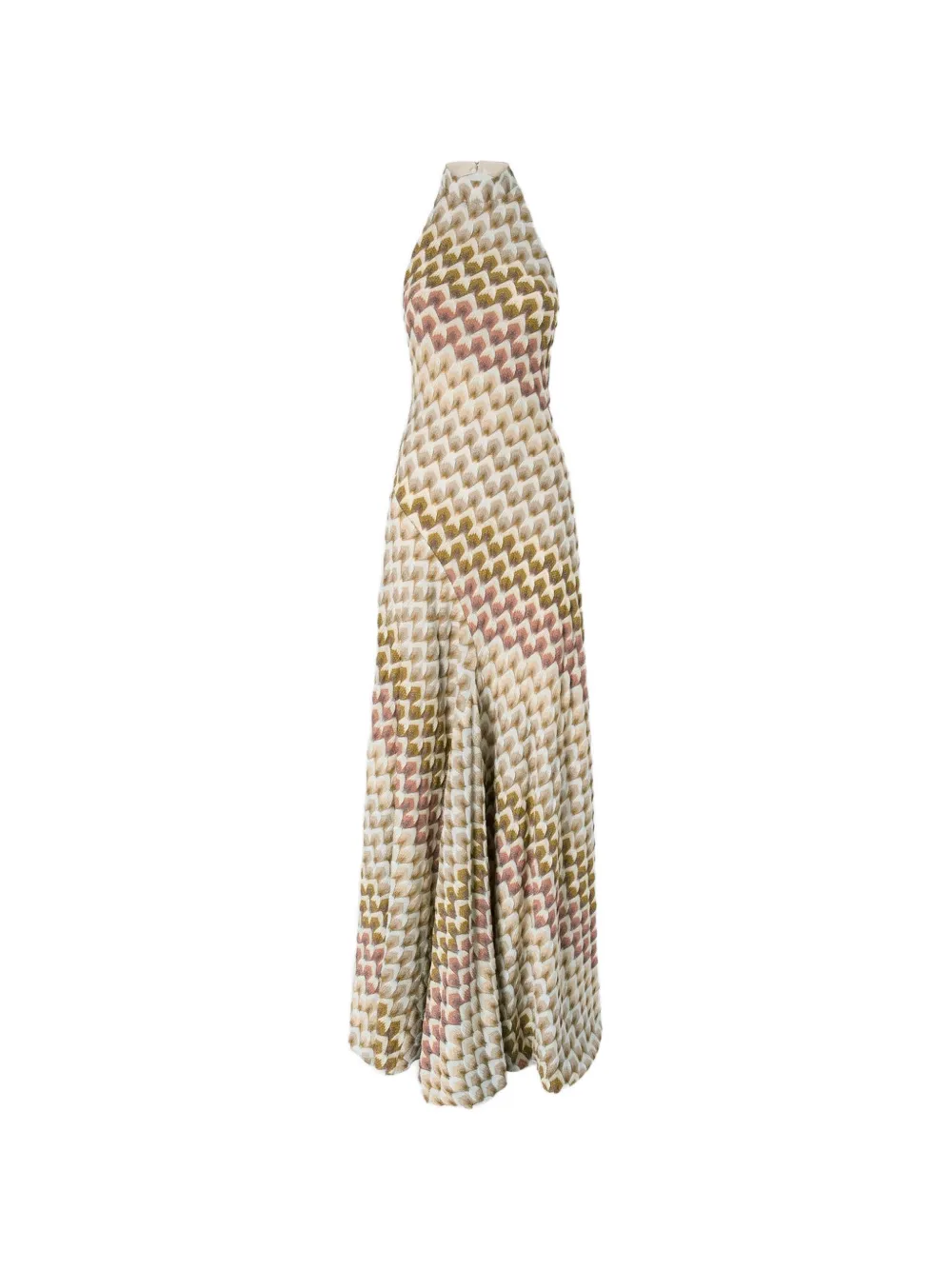 Missoni geometric-pattern halterneck dress