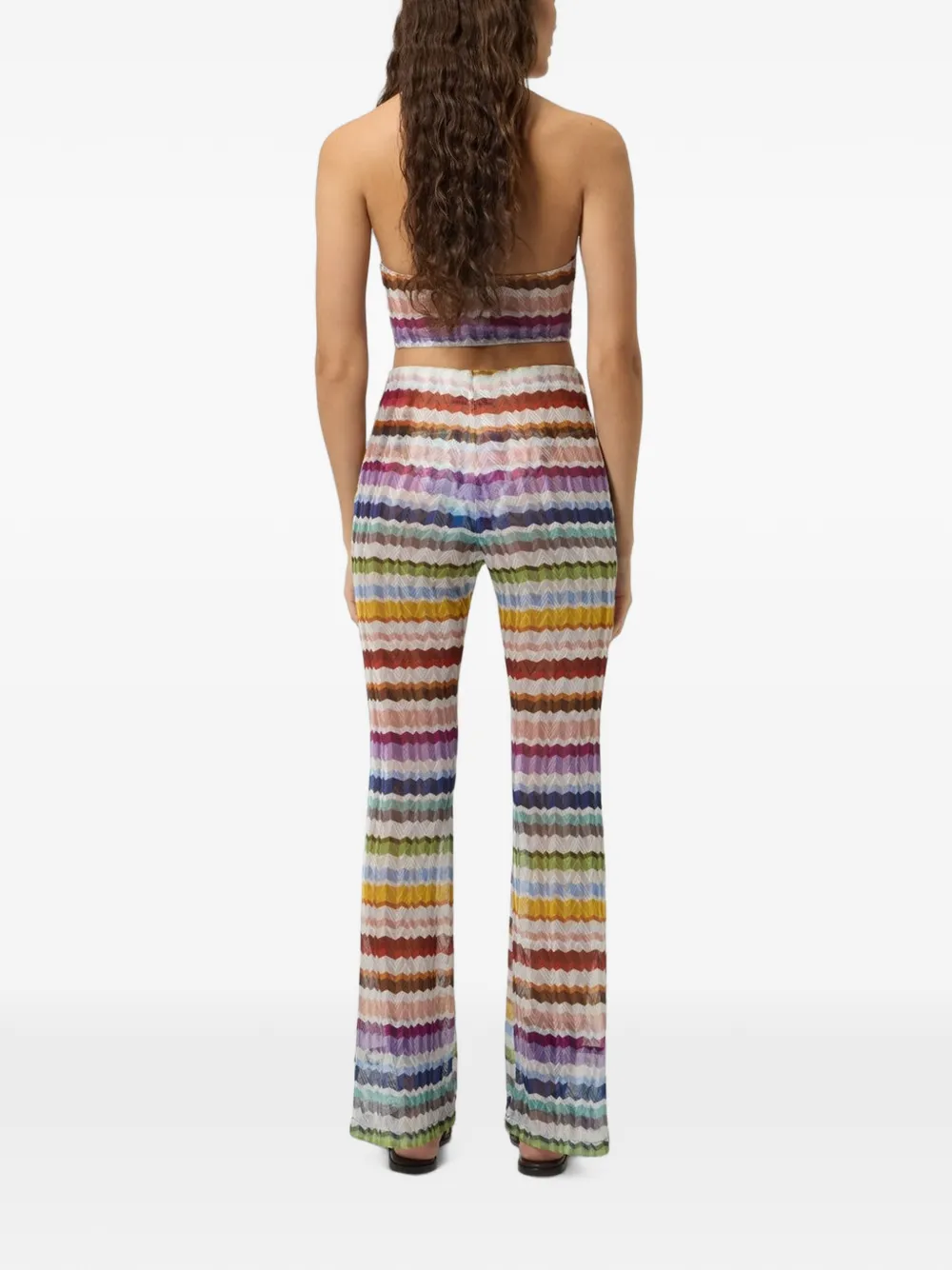 Missoni Haltertop met zigzag patroon Beige