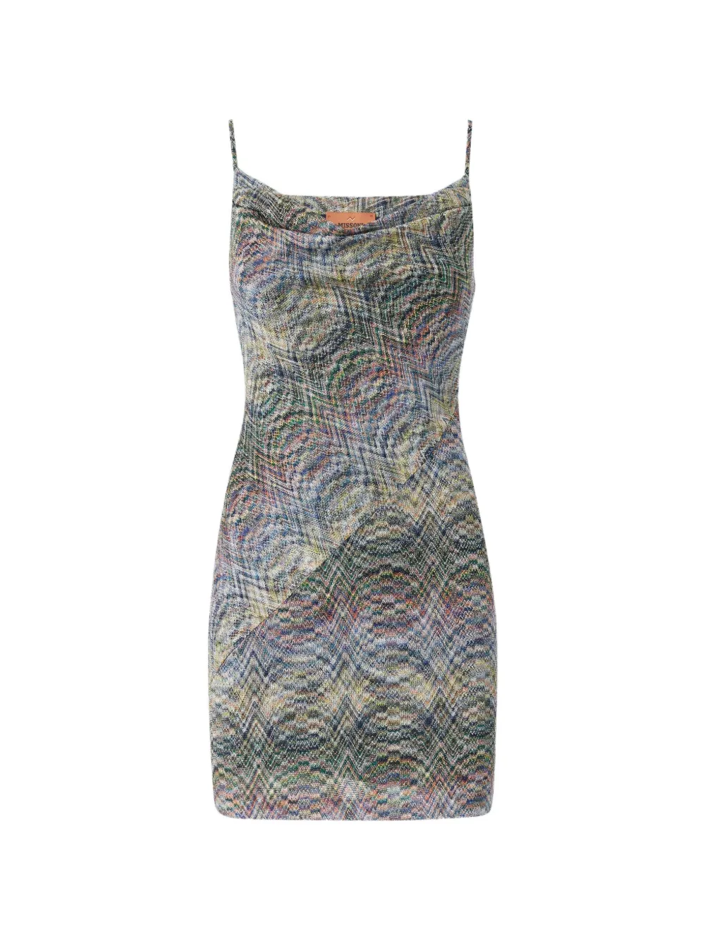 Missoni Abito con motivo a zigzag - Blu
