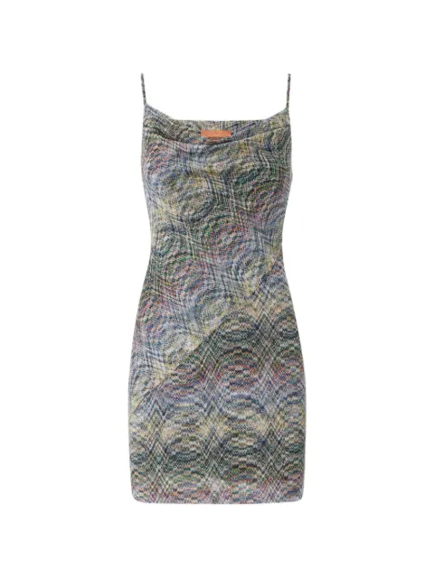 Missoni Zigzag-knit cowl-neck dress