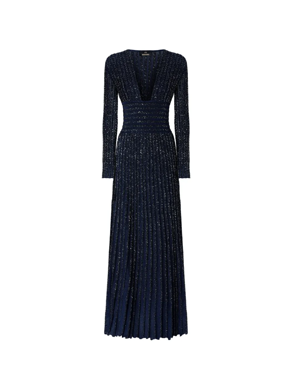 Missoni Abito lungo con scollo profondo - Blu