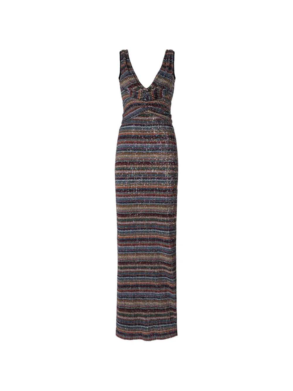 Missoni Abito a righe con paillettes - Blu