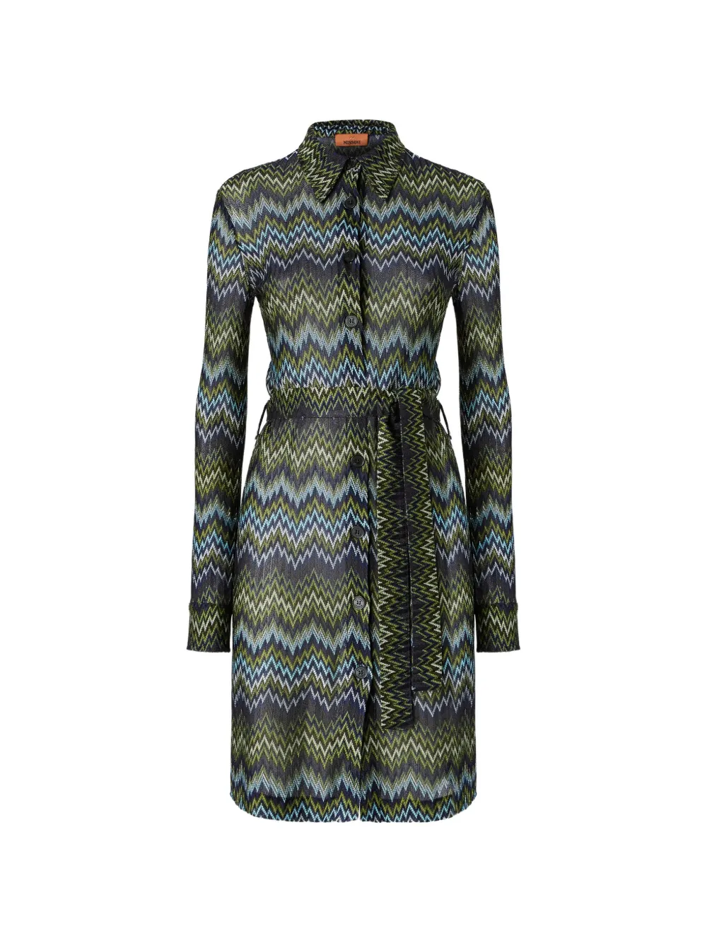 Missoni midi shirt dress in viscose - Grün