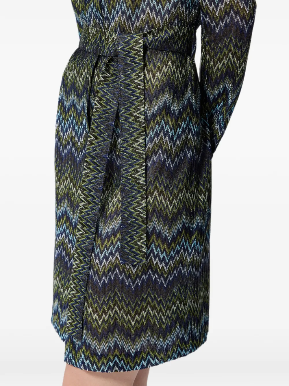 Missoni Viscose midi-blousejurk Groen