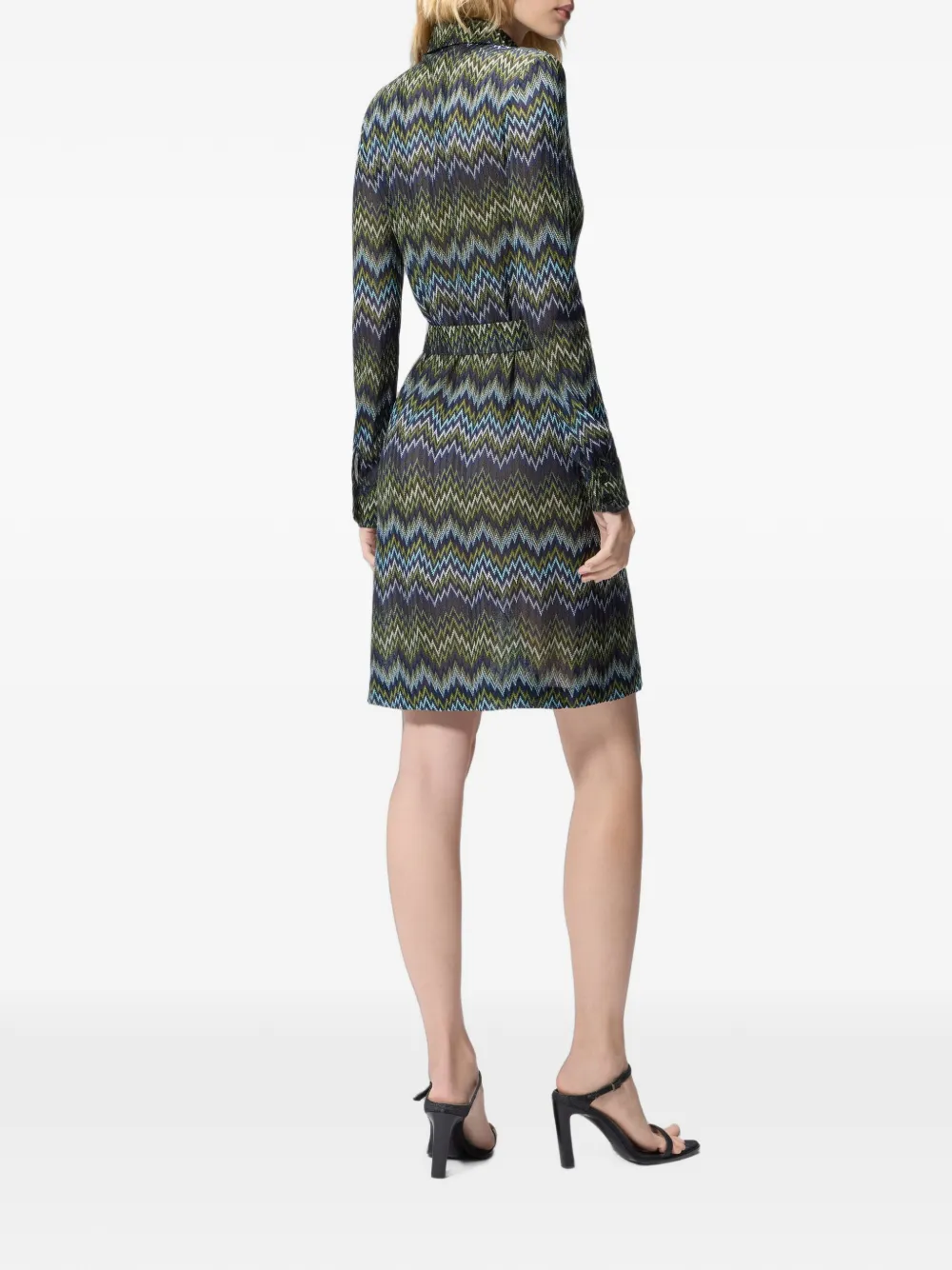 Missoni Viscose midi-blousejurk Groen