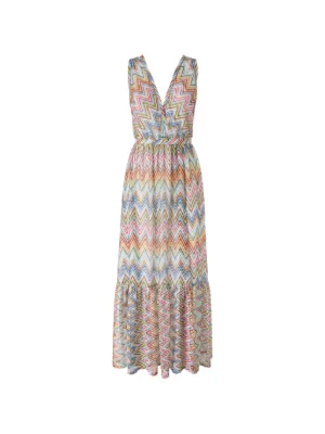 missoni beach dress sale MISSONI One-shoulder cutout printed mesh maxi dress