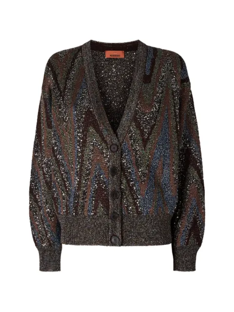 Missoni oversized cardigan in zig zag jacquard