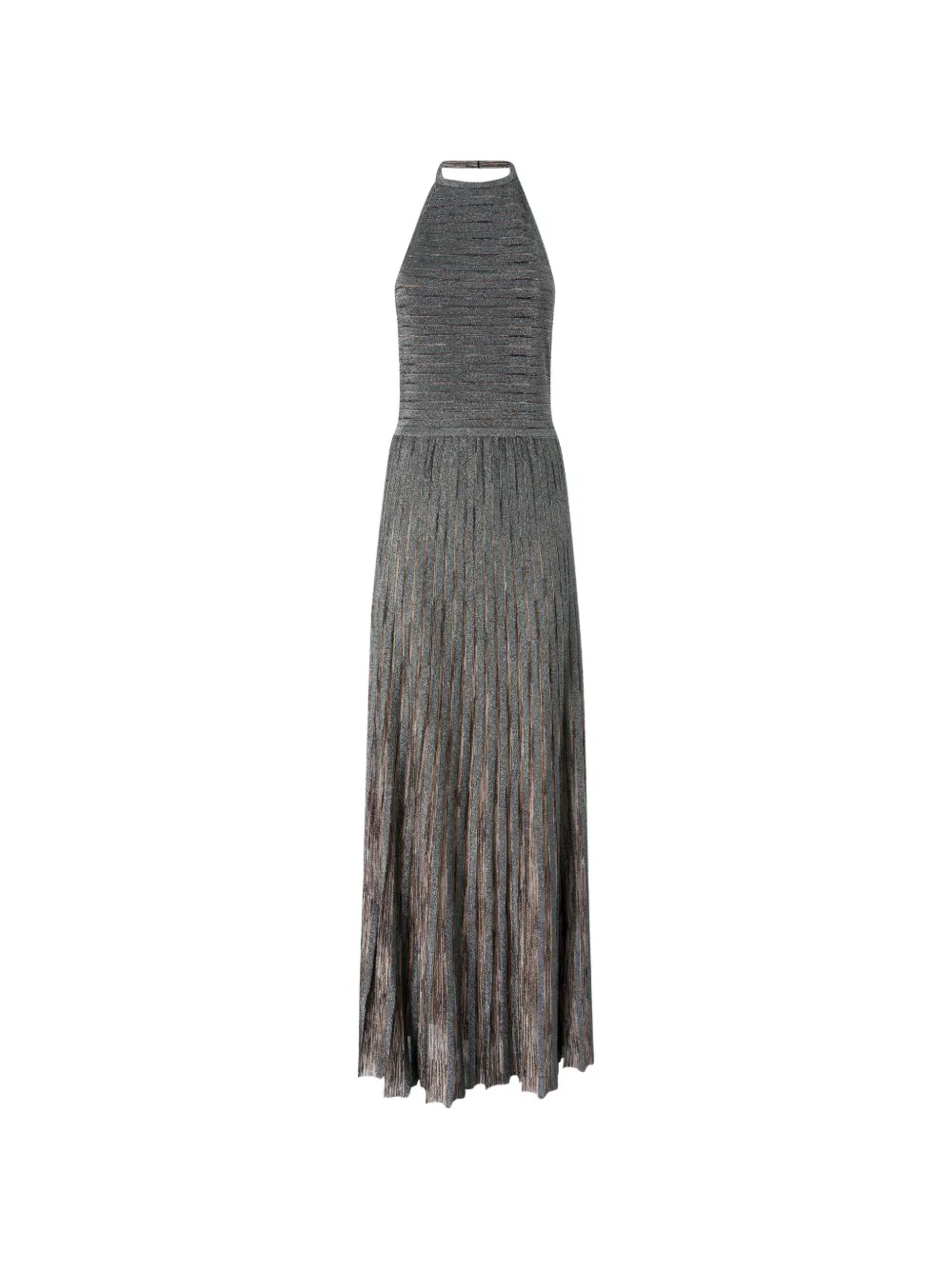 Missoni Abito lungo con scollo all'americana - Grigio