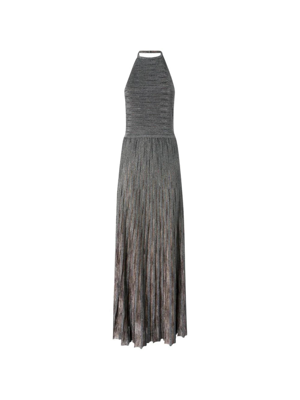 Missoni Abito lungo con scollo all'americana - Grigio