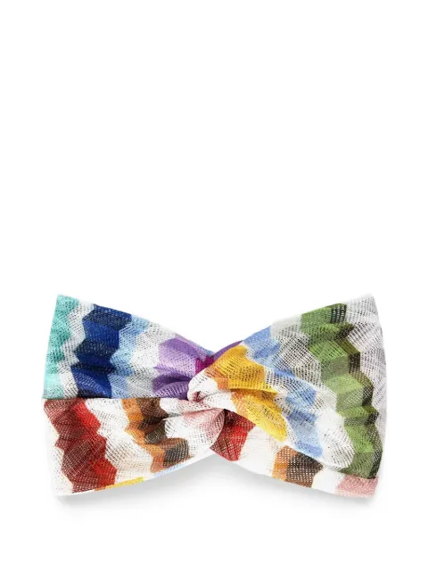 Missoni zigzag-knit twisted headband