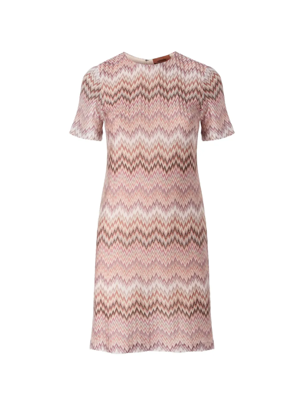 Missoni short-sleeve viscose mini dress - Rosa