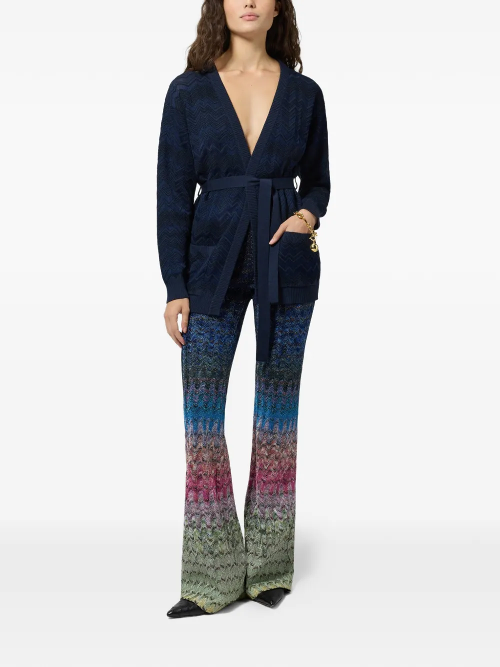 Missoni Flared broek Blauw