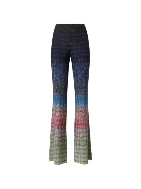 Missoni zigzag-knit flared trousers