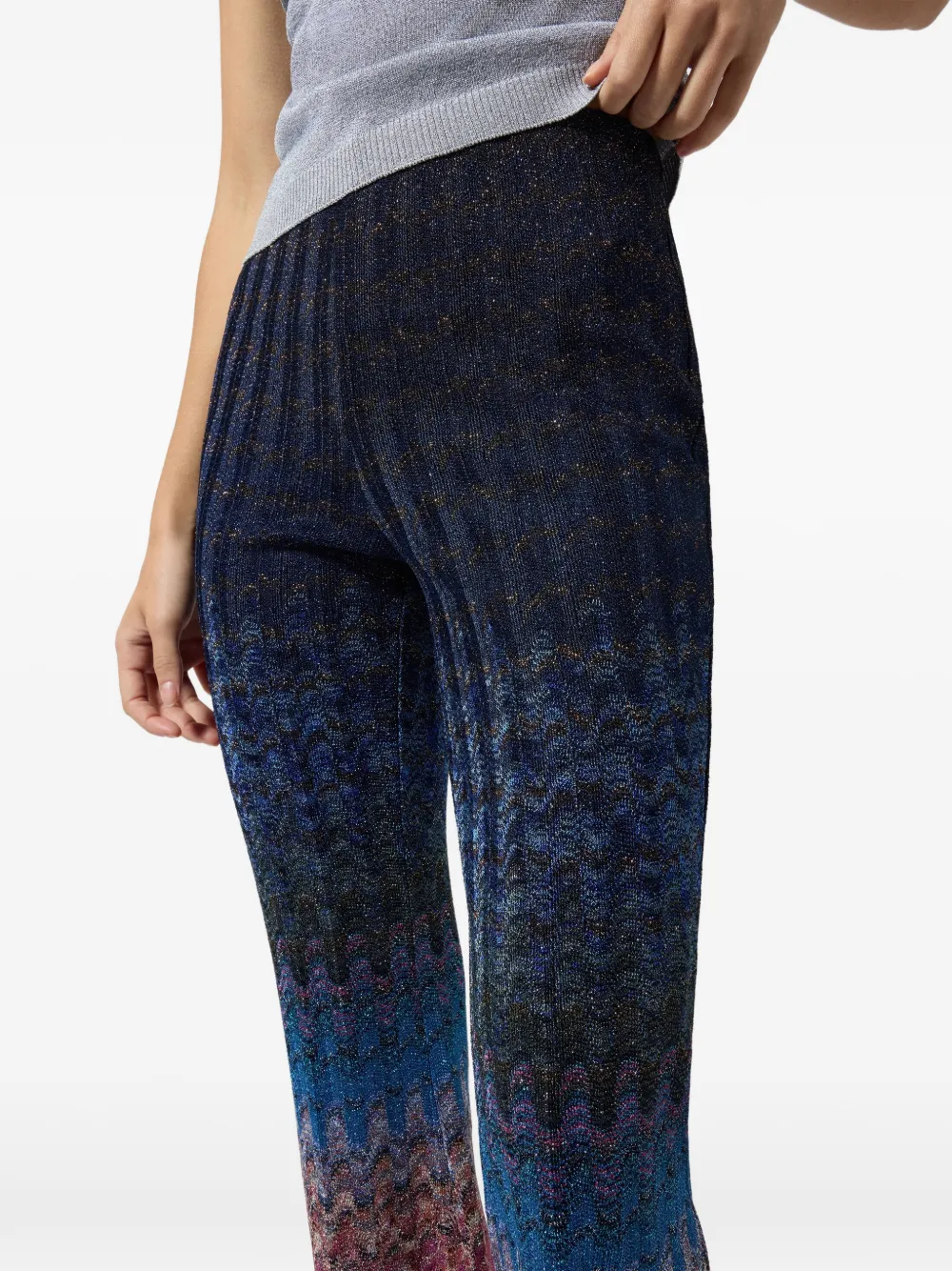 Missoni Flared broek Blauw