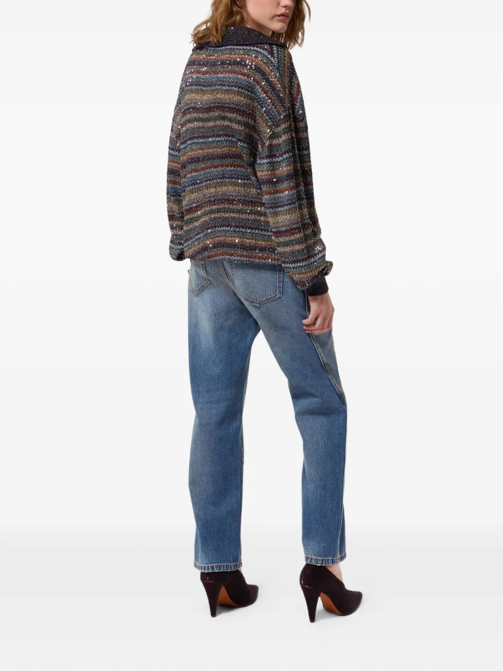 Missoni Trui verfraaid met pailletten Blauw