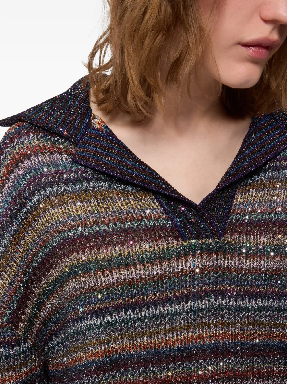 Missoni Trui verfraaid met pailletten Blauw