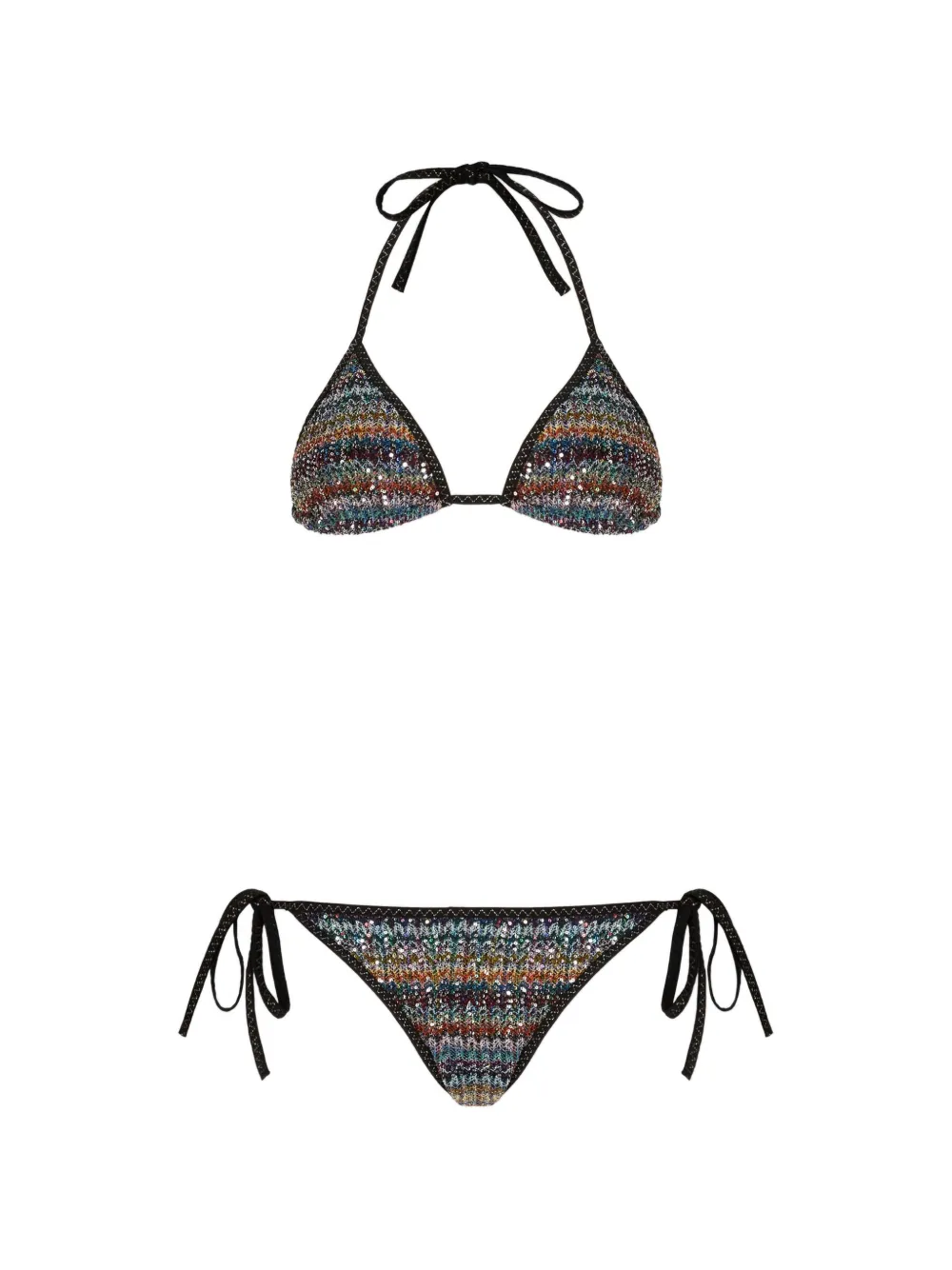 Missoni Bikini con paillettes - Nero