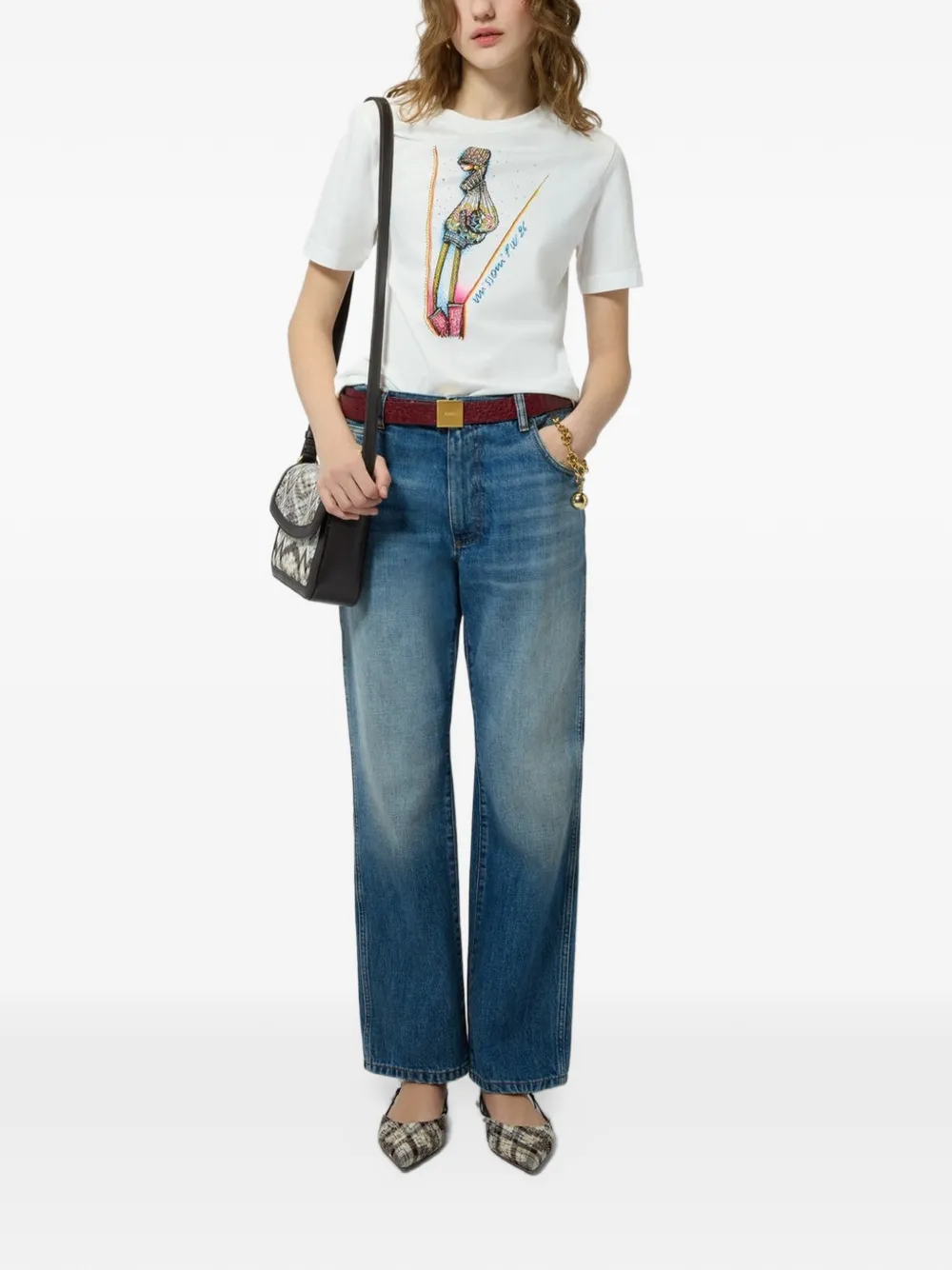 Missoni T-shirt met print Wit