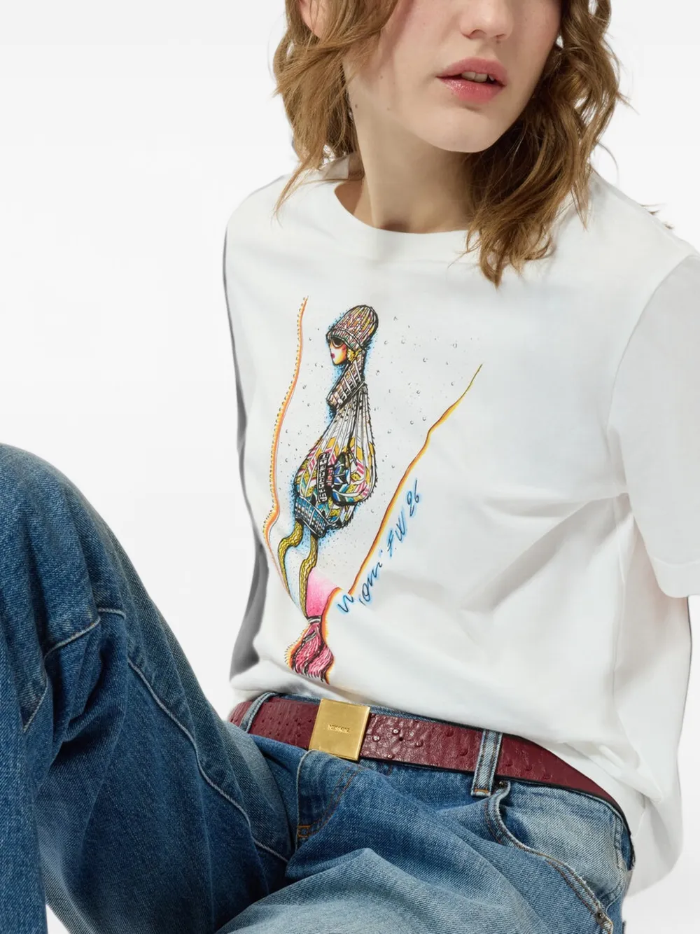Missoni T-shirt met print Wit