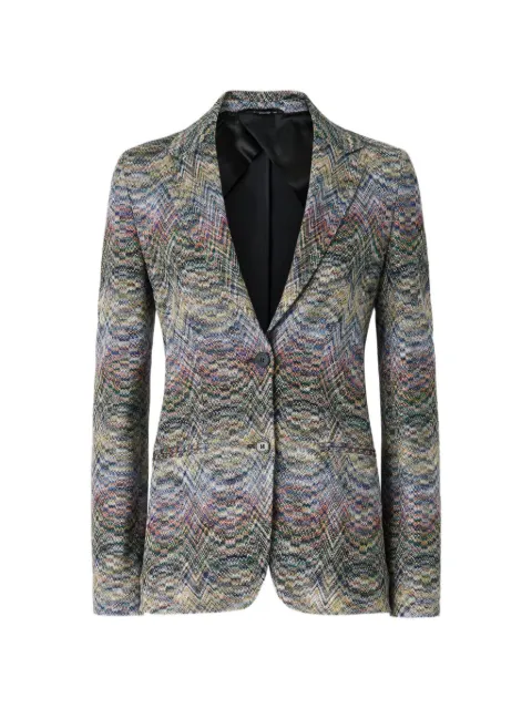 Missoni blazer tejido en zigzag