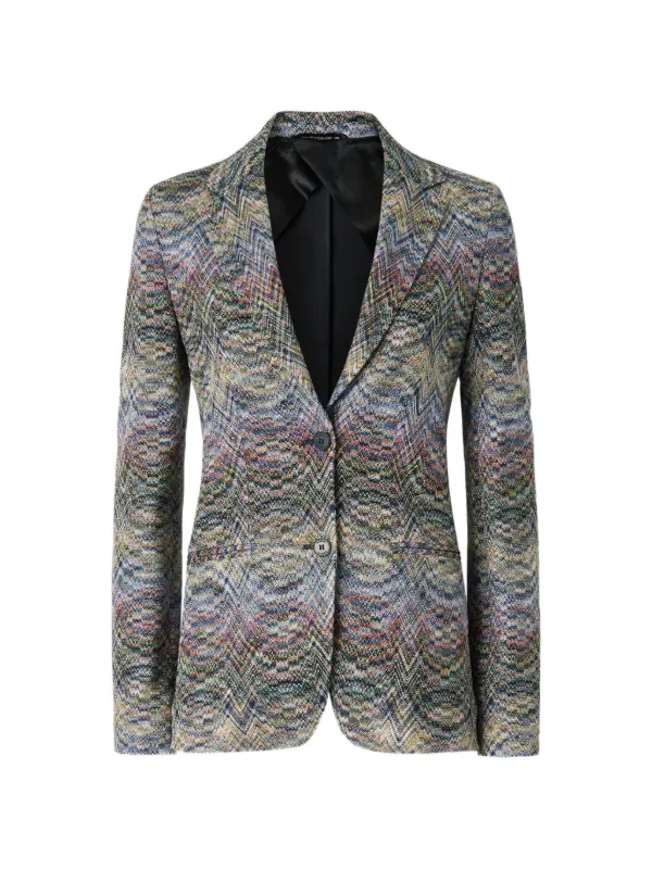 Missoni Lamé Blazer in Blue