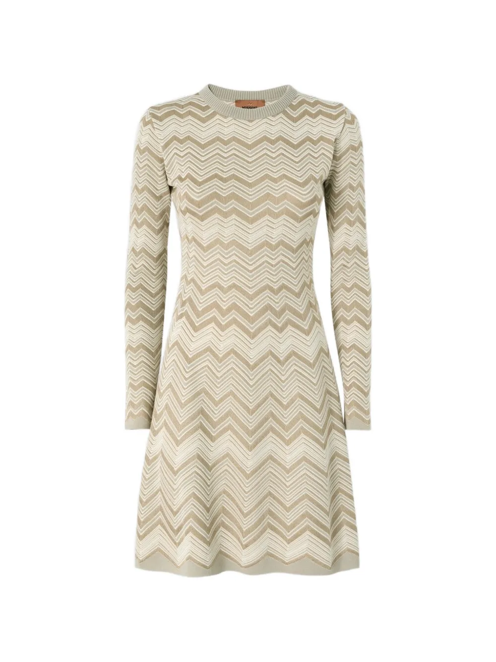 Missoni zigzag-knit long-sleeve dress