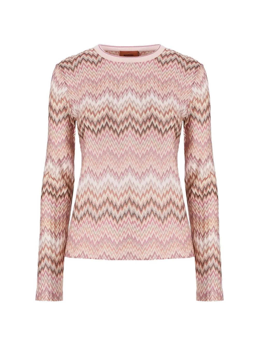 Missoni long-sleeve viscose sweater with snake motif - Rosa