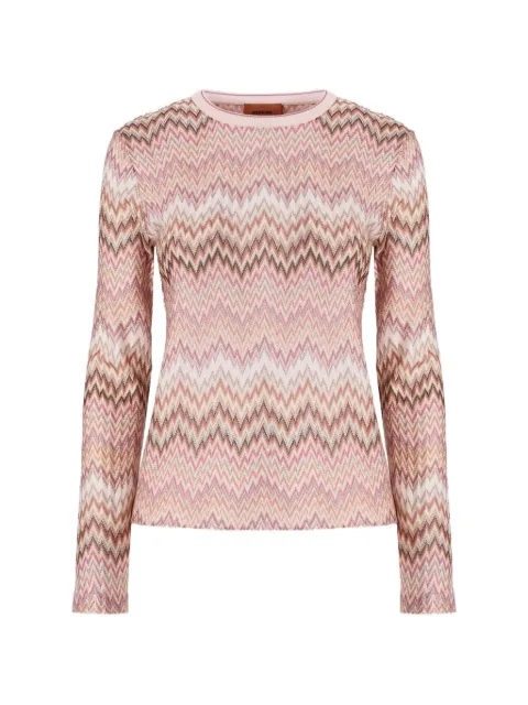 Missoni long-sleeve viscose sweater with snake motif