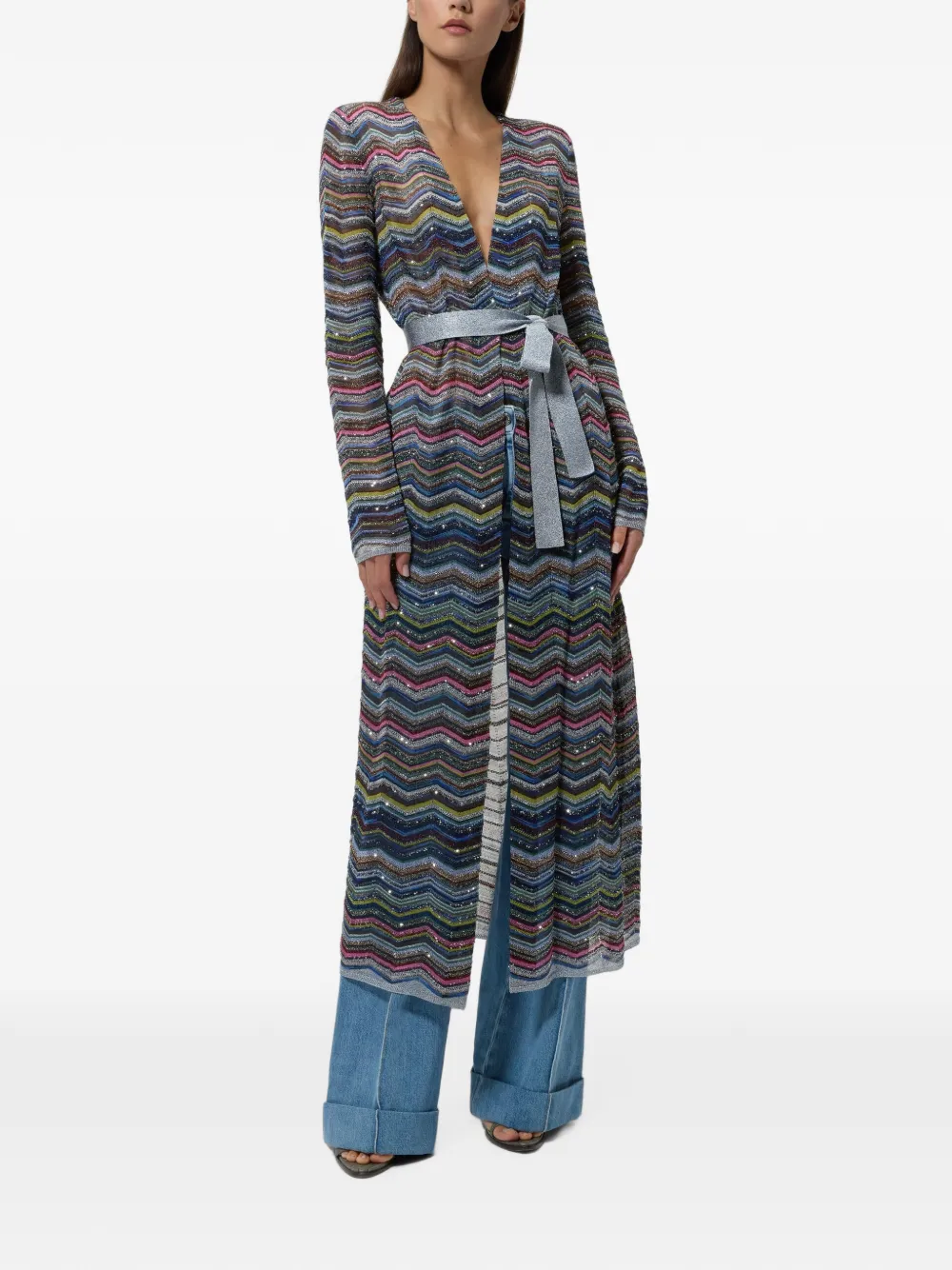 Missoni Vest met V-hals Blauw