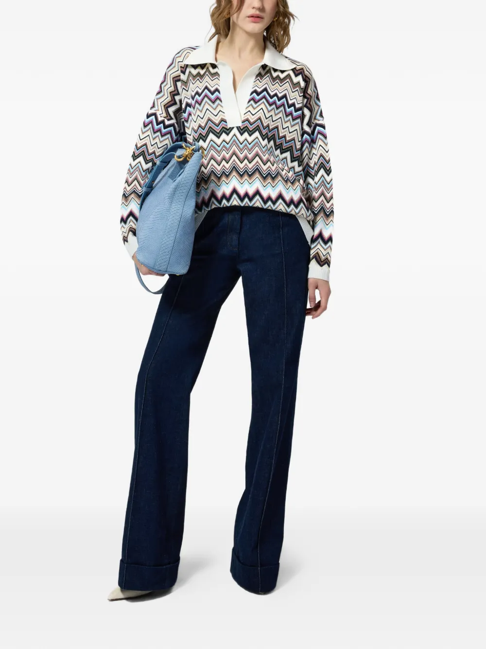 Missoni Trui met zigzagpatroon Wit
