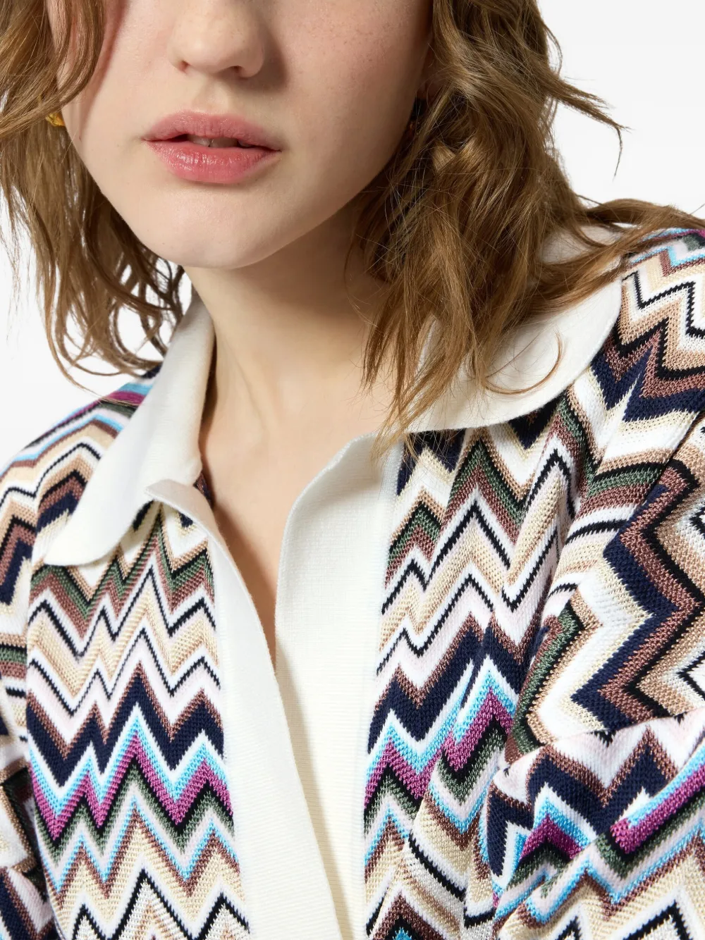 Missoni Trui met zigzagpatroon Wit