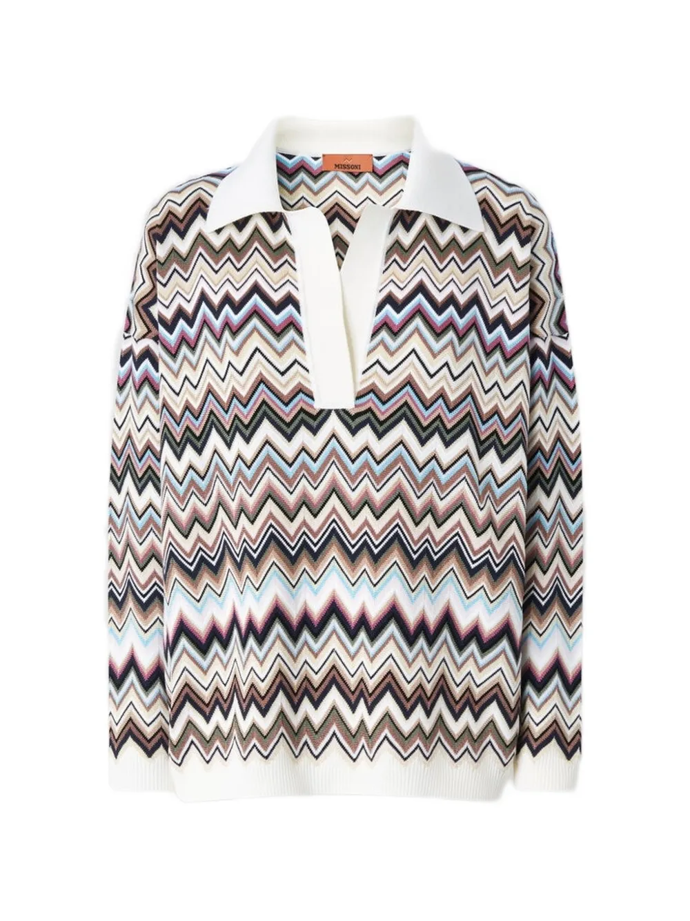 Missoni Trui met zigzagpatroon Wit