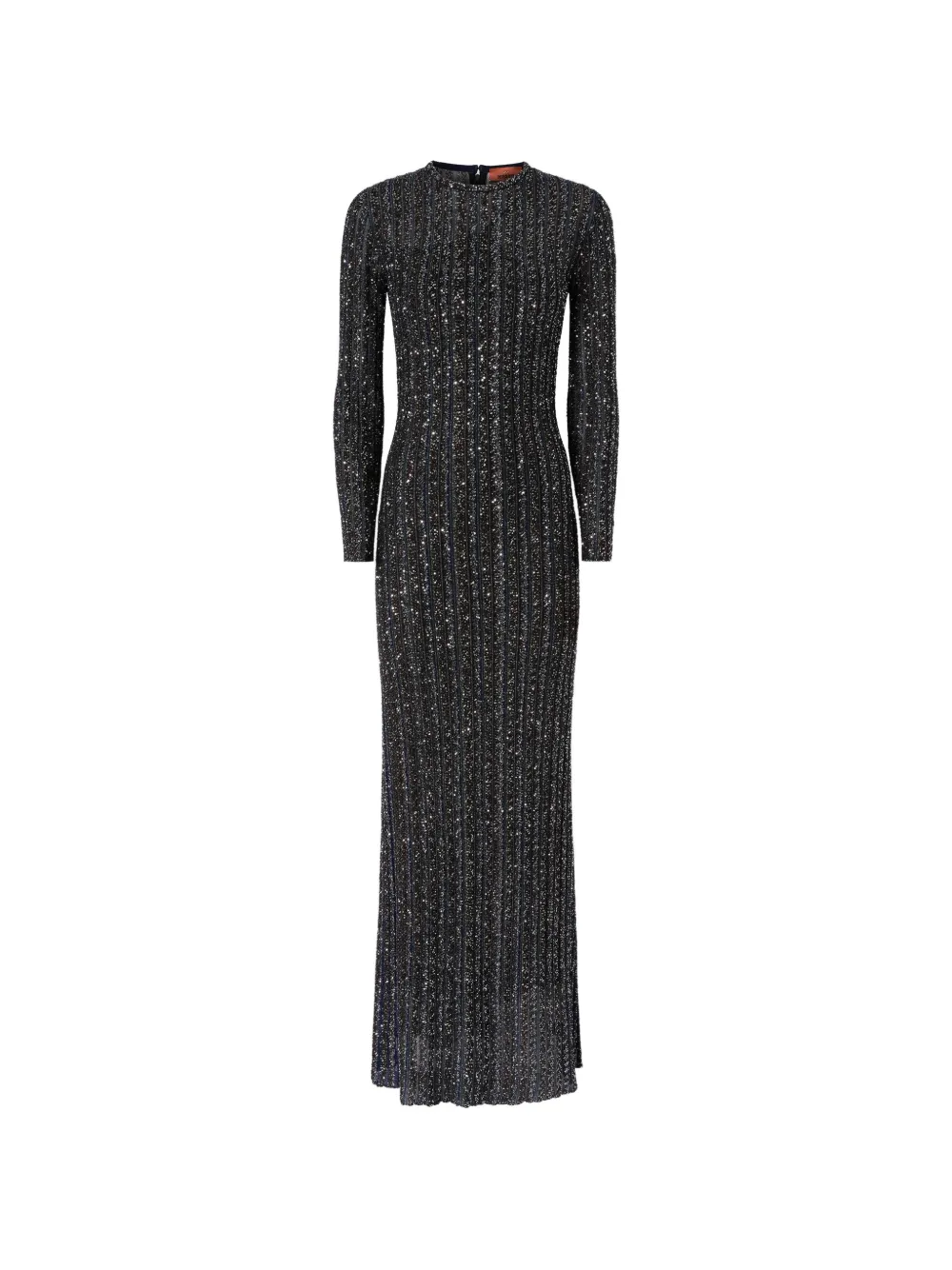 Missoni Gestreiftes Maxikleid mit Pailletten - Schwarz