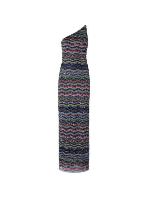 Missoni vestido largo con hombro descubierto y detalle de lentejuelas