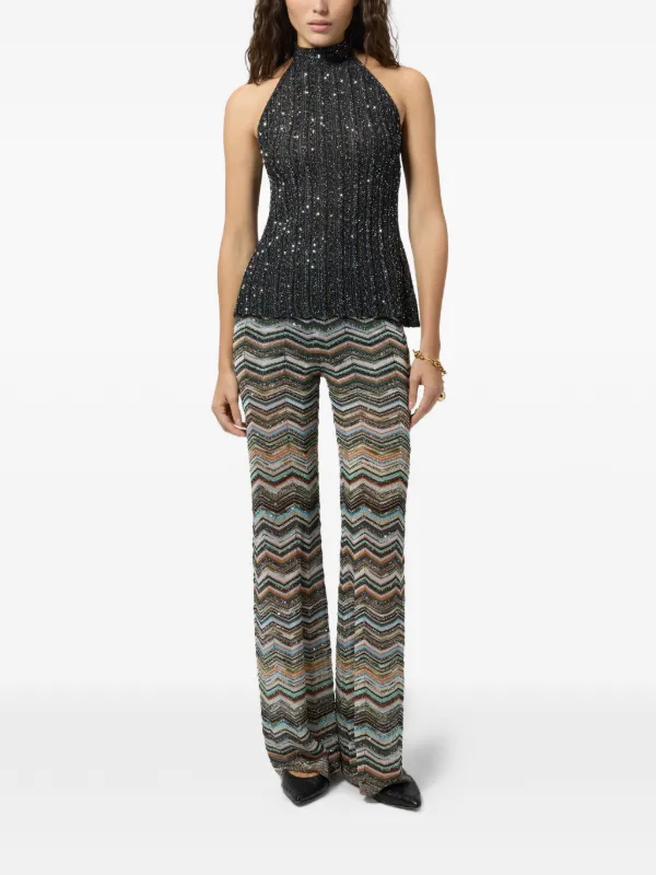 Missoni シェブロン ワイドパンツ | ブラック | FARFETCH JP