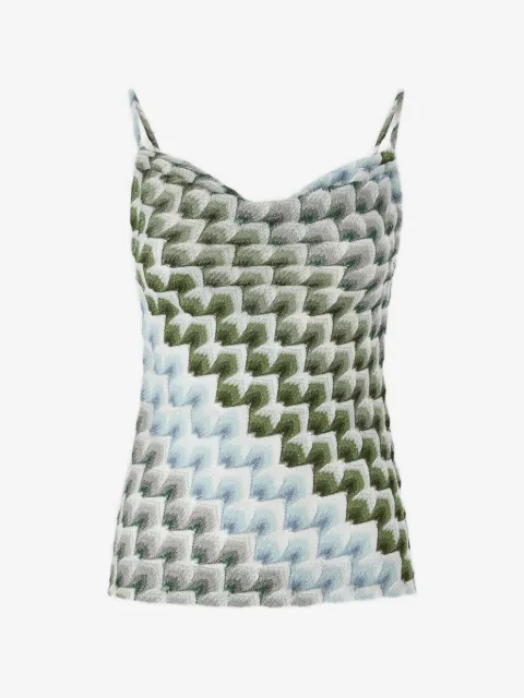 Missoni Top with lace motif and draped neckline