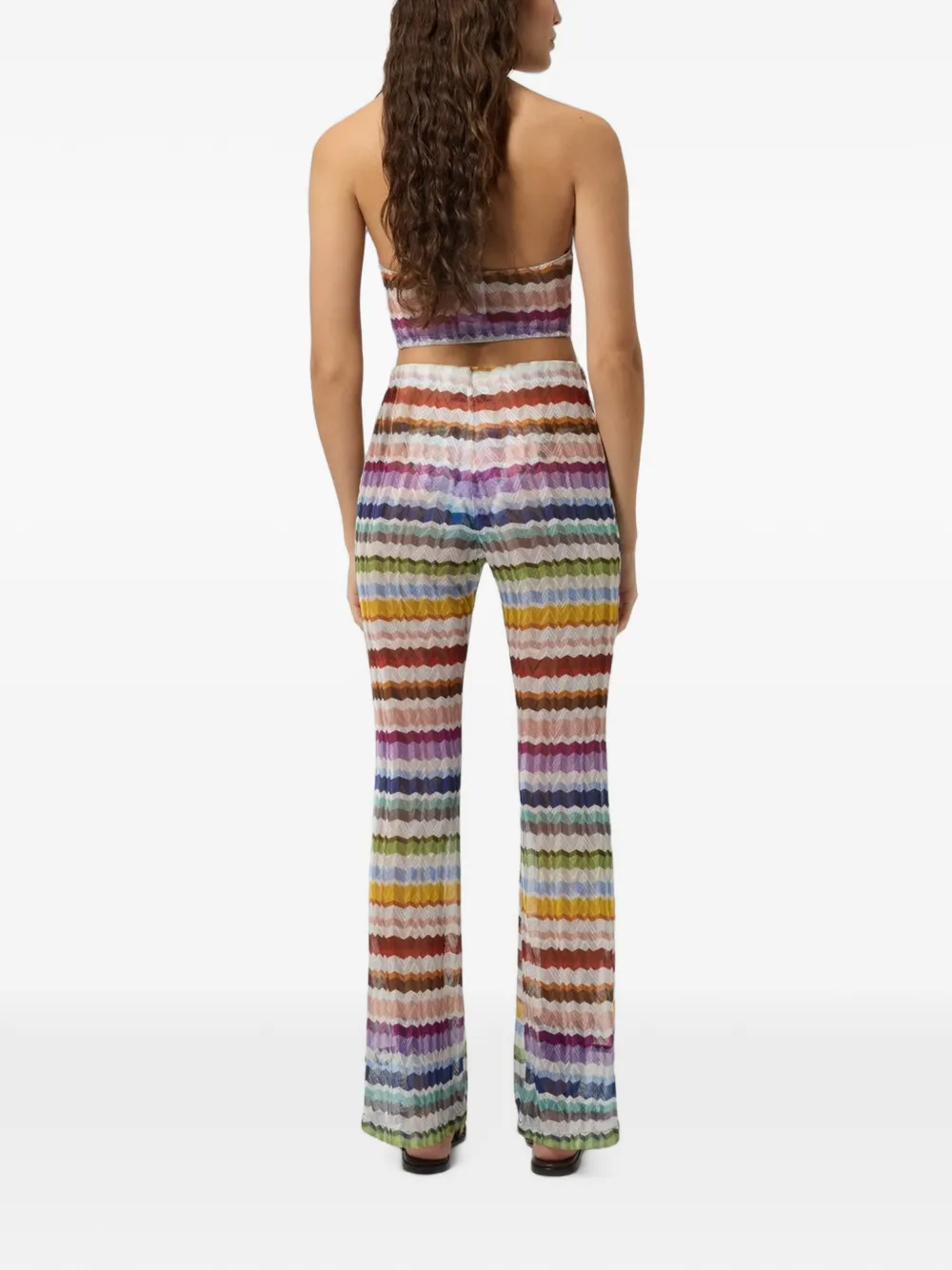 Missoni Broek met zigzagpatroon Geel