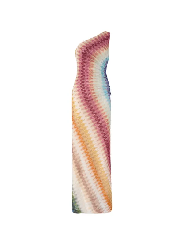 missoni dress Zigzag one-shoulder | Neutrals Step 1. Choose color *:Maroon flowy chiffon Cocktail IRO Gerlin Belted Denim girl glamour remains unchallenged