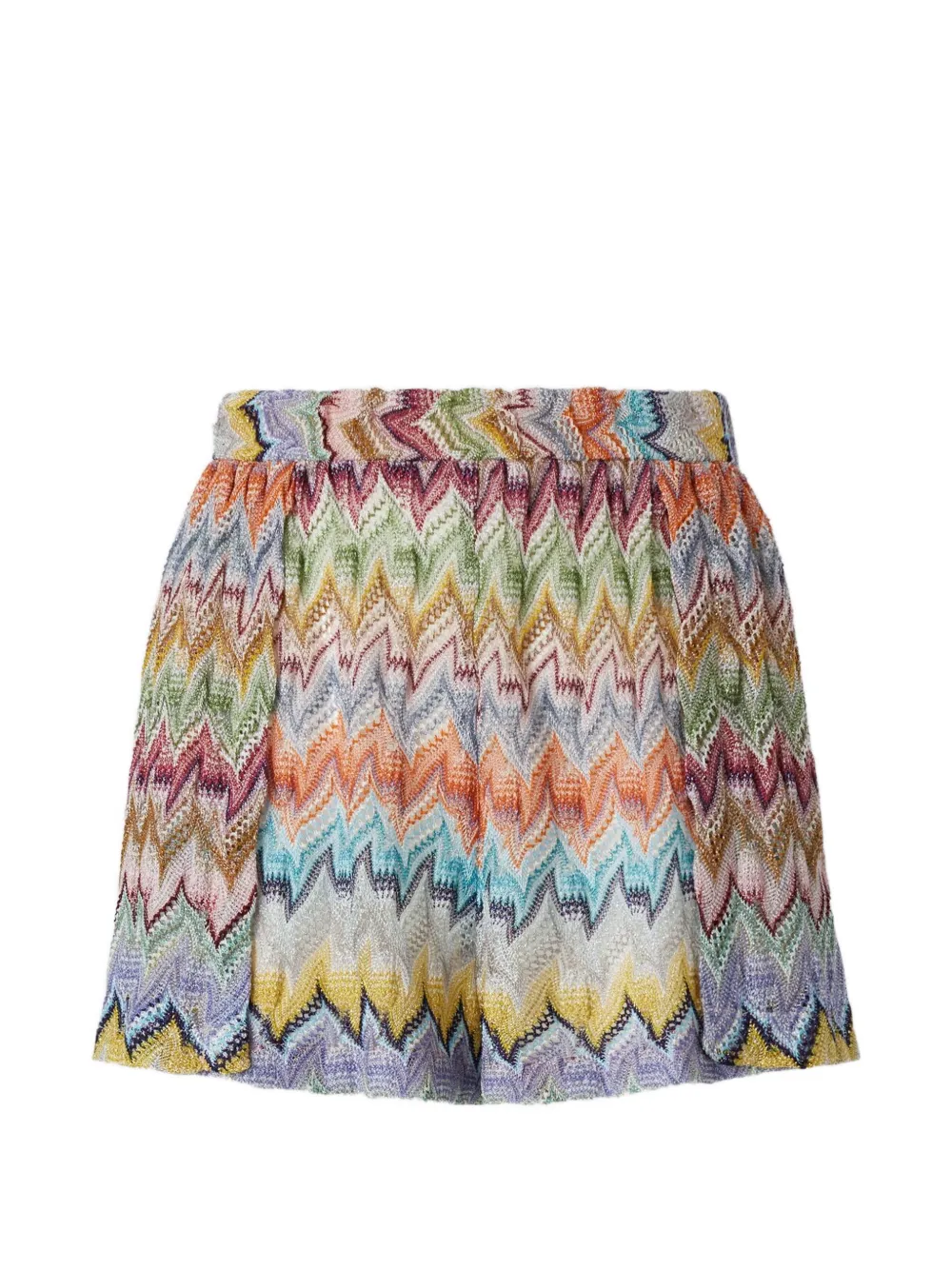 Missoni zigzag-knit shorts - Blue