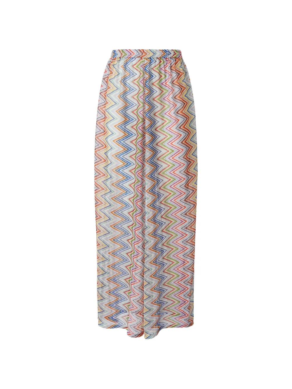 Missoni zigzag-knit trousers - White