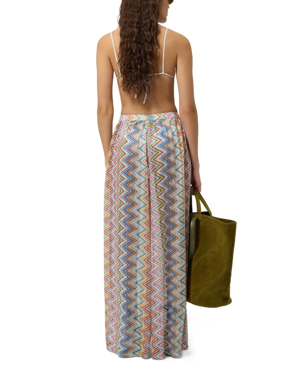 Missoni Broek met zigzagpatroon Wit
