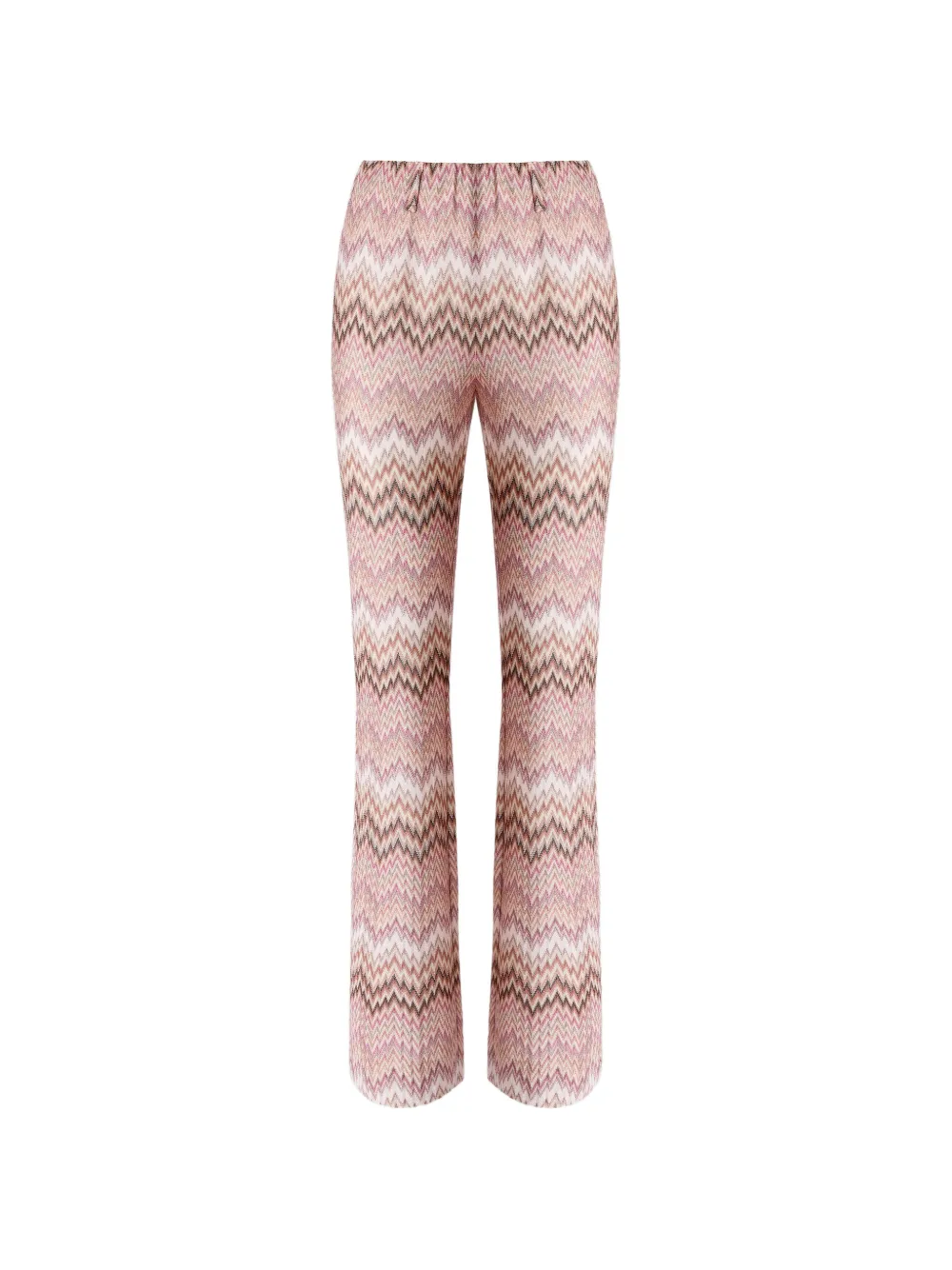Missoni snake motif viscose flare trousers - Rosa